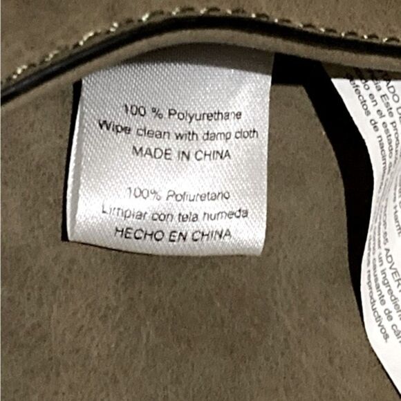 Olive Green Satchel Messenger Crossbody Bag - Picture 4 of 15